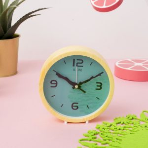 Wholesale Yellow Mint Table Clock