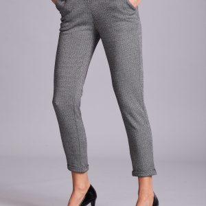 Wholesale Grey herringbone cigarillet pants