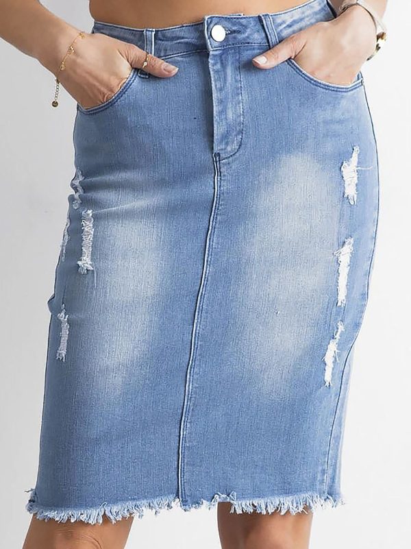 Wholesale Blue denim skirt