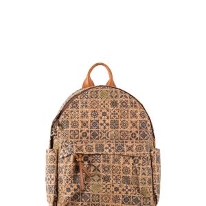 Wholesale Light Green Roomy Cork Backpack with Pocket