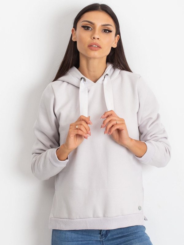 Wholesale Light grey sweatshirt with shirt