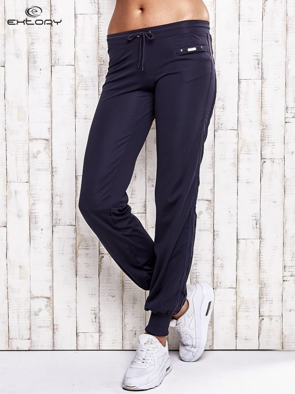 Wholesale Graphite sweatpants with zipper pocket