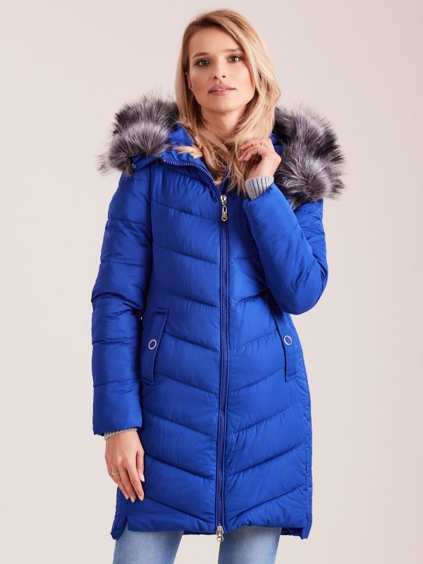 Wholesale Cobalt long jacket for winter