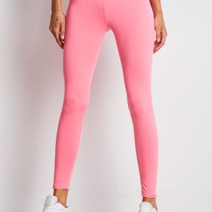 Wholesale Light Pink Long Thin Running Leggings