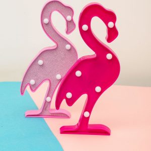 Wholesale Dark Pink Flamingo Shaped Decorative LED Light