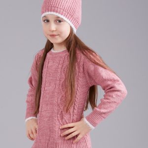 Wholesale Pink winter set for girl