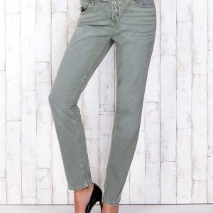 Wholesale Grey-green straight trousers