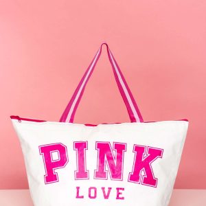 Wholesale Women's bag PINK LOVE white