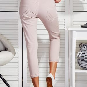 Wholesale Beige trousers with rips