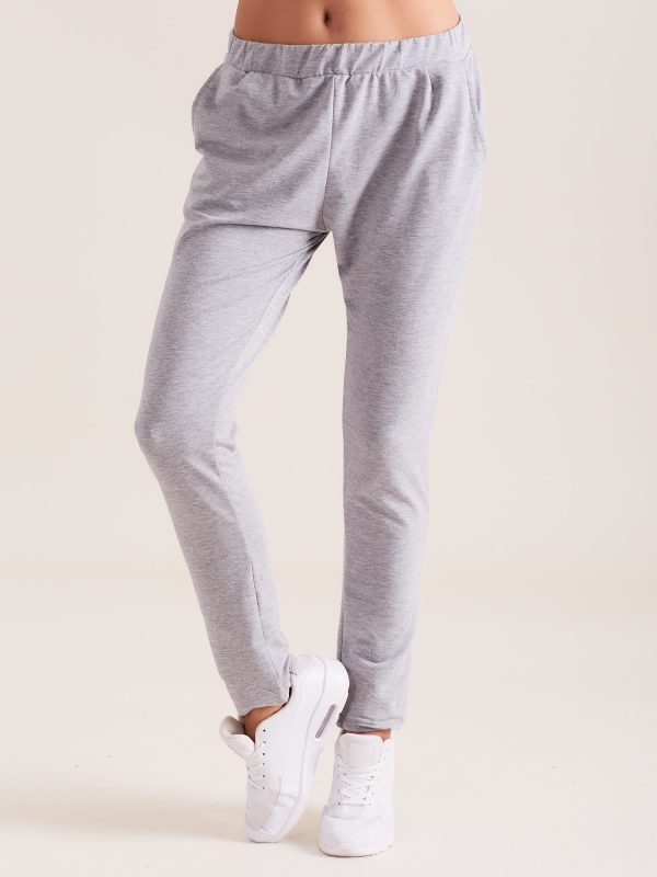 Wholesale Grey Women's Cotton Sweatpants