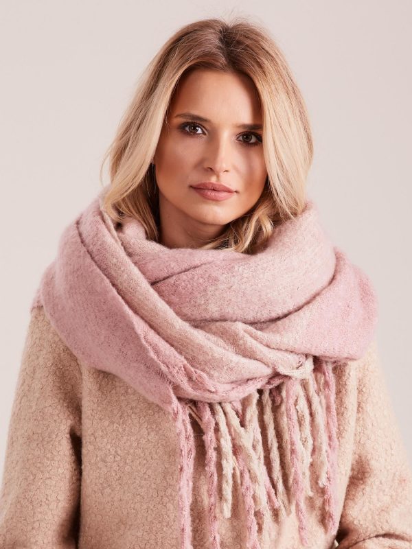 Wholesale Pink scarf in color blocks