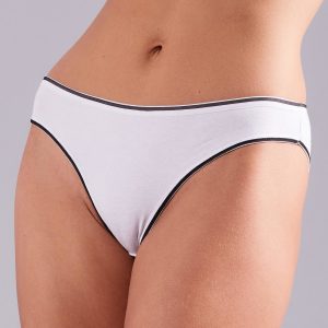 Wholesale White panties with trimming