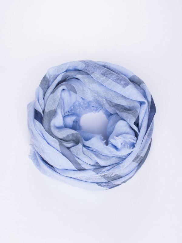 Wholesale Blue cotton bandana with tassels