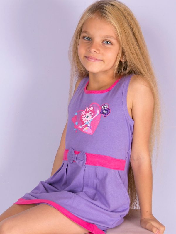 Wholesale Purple dress for girl MY LITTLE PONY