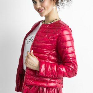 Wholesale Red Transition Jacket with Ruffle