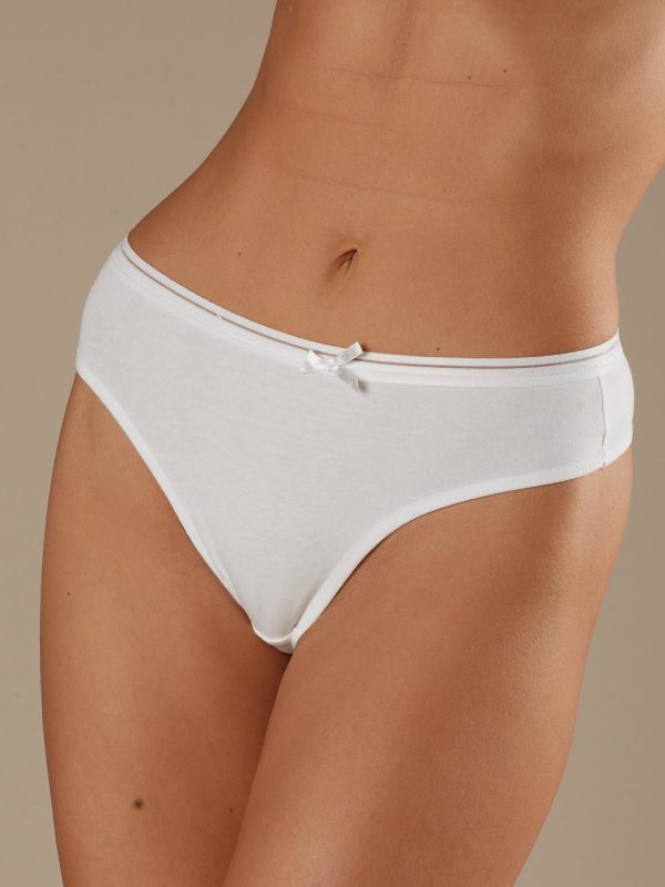 Wholesale Ecru cotton thong