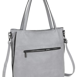 Wholesale LUIGISANTO grey classic shopper bag