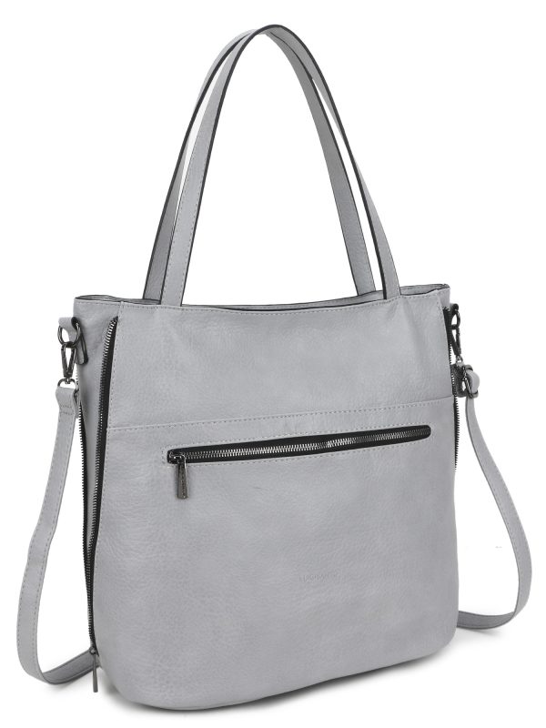 Wholesale LUIGISANTO grey classic shopper bag