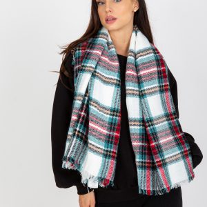 Wholesale Weiß-Mintfarbener careeriter Winterschal for Damen