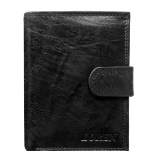 Wholesale Black Men's Vertical Leather Wallet