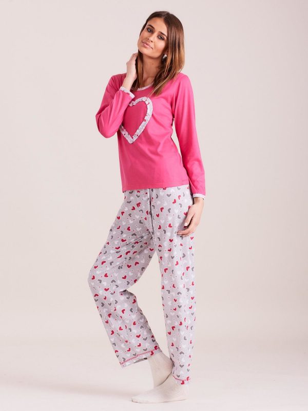 Wholesale Pink Patterned Women's Pyjamas