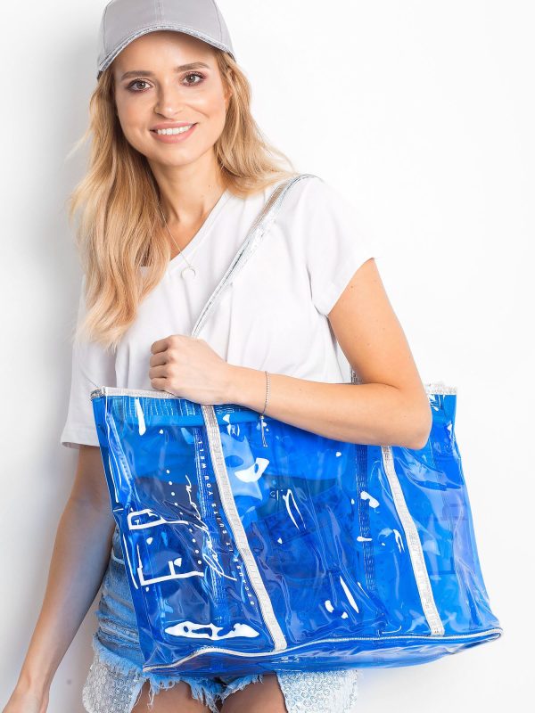 Wholesale Transparent Blue Bag