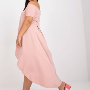 Wholesale Dirty Pink Plus Size Spanish Dress in Cotton