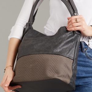 Wholesale Dark Grey Eco Leather Bag