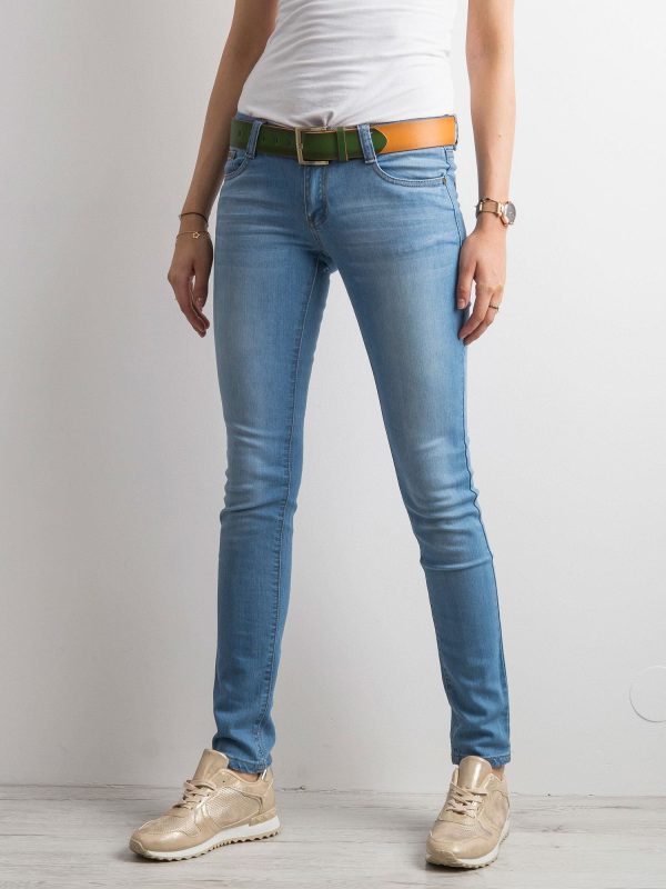 Wholesale Blue regular fit jeans