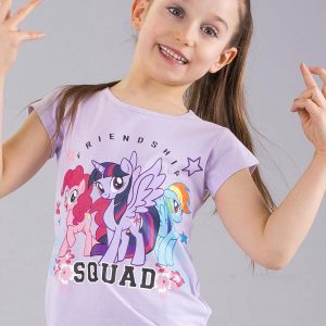 Wholesale Lilac girls t-shirt with print MY LITTLE PONY