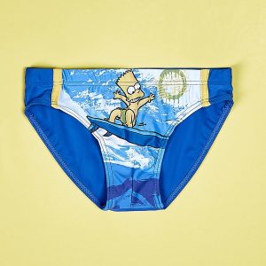 Wholesale Navy blue boys' swim trunks SIMPSONS