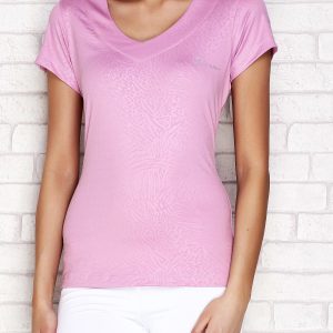 Wholesale Pale purple t-shirt with embossed texture PLUS SIZE