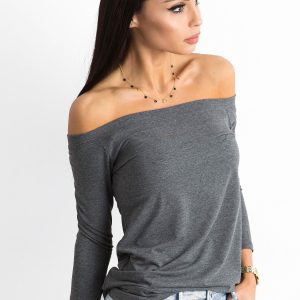 Wholesale Dark Grey Blouse Live