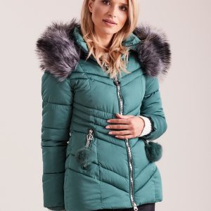 Wholesale Green Winter Quilted Jacket