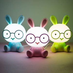 Wholesale Light pink wired led night light BUNY