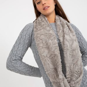 Wholesale Grey Women's Faux Fur Chimney