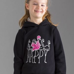 Wholesale Black Girl Sweatshirt with Fur Hoodie