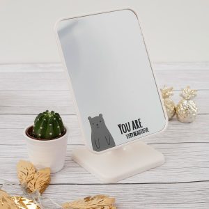 Wholesale Ecru Folding Cosmetic Mirror