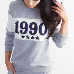 Wholesale Grey women's sweatshirt set