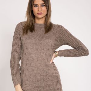 Wholesale Brown Patterned Sweater