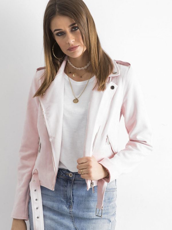 Wholesale Pale Pink Ramone Jacket