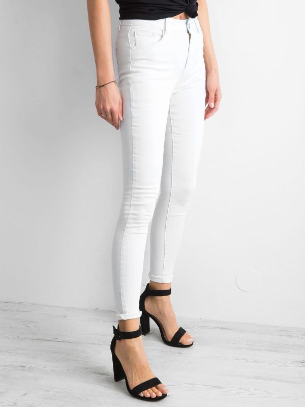 Wholesale White Women's Skinny Pants