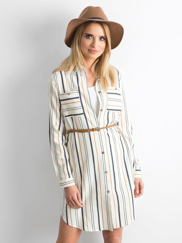 Wholesale Beige-brown striped schmizjerka