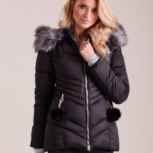 Wholesale Black Winter Quilted Jacket