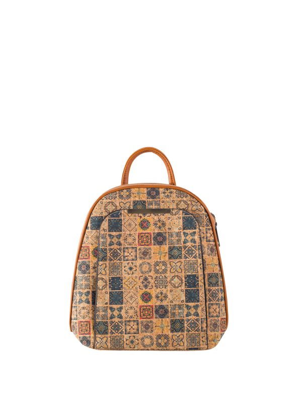 Wholesale Yellow Cork Backpack with Patterns