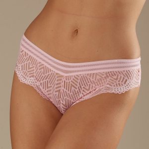 Wholesale Light pink openwork women's panties