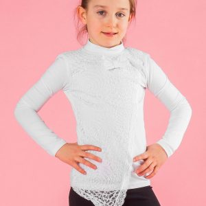 Wholesale White Elegant Girls' Blouse