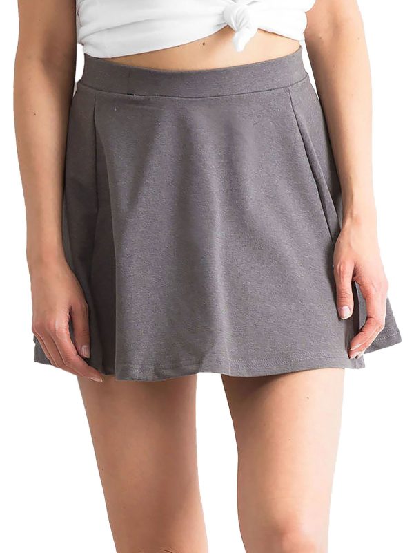 Wholesale Dark grey flared skirt