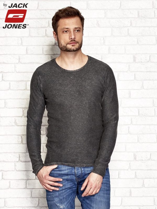 Wholesale Dark Brown Decatized Men's Sweater