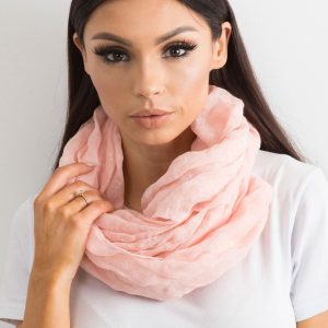 Wholesale Light pink scarf in fine pattern